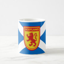 Tasse effrénée de bouclier de lion de l'Ecosse