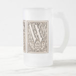 Tasse encadrée du monogramme "W" -