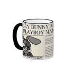 Tasse fâchée arrêtée de lapin