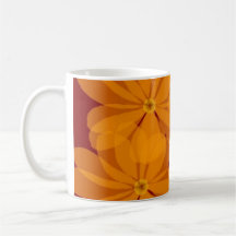 Tasse florale orange molle