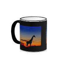 Tasse Giraffen Sonnenuntergang