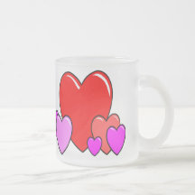 Tasse givrée de coeur
