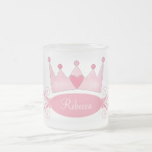 Tasse givrée de PRINCESSE enfants personnalisés
