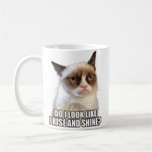 Tasse grincheuse de chat