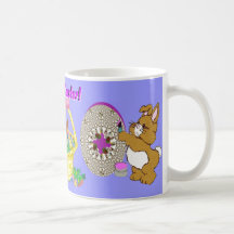 Tasse heureuse de Pâques
