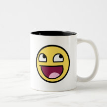 Tasse impressionnante de visage