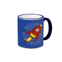 Tasse jaune rouge de Rocket