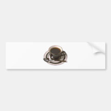 Tasse Kaffee cup of coffee Auto Sticker