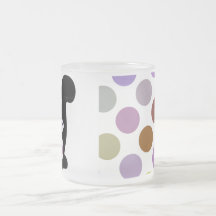 Tasse mignonne de chat de Kitty de noir de point d