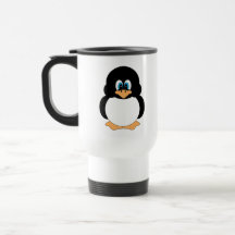 Tasse mignonne de voyage de pingouin