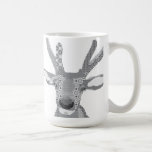 Tasse noire et blanche d'ami tasses