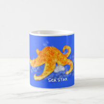 Tasse orange d'étoile de mer