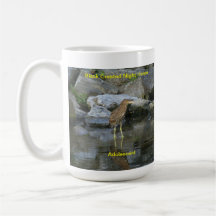 Tasse ou Stein dépeignant le héron de nuit