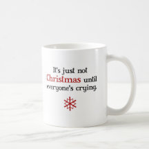 Tasse pleurante de Noël