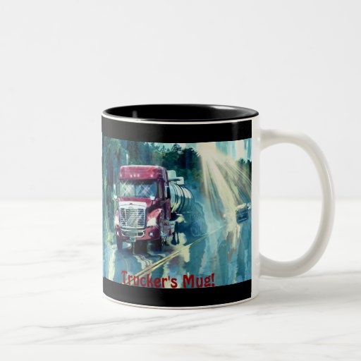 Tasse potable rouge de pause-café de chauffeurs de