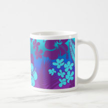 Tasse pourpre hawaïenne de "mélange de Kona" de ke