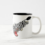 Tasse Prankish mignonne de zèbre de bande dessinée tasses