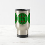 Tasse ronde verte de voyage de globe