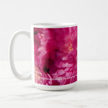 Tasse rose de chrysanthème