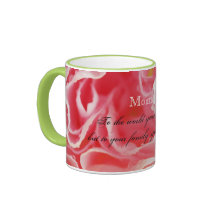 Tasse rose de maman de fleur