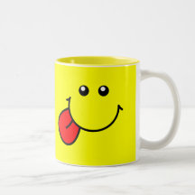 Tasse souriante de visage