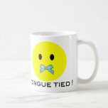 TASSE SOURIANTE de VISAGE attachée "par langue"