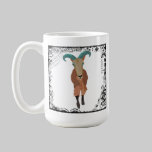 Tasse vintage d'art d'Aoudad tasses