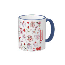 Tasse vintage de "amour" de style
