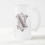 Tasse vintage de l'Ornamental "N" -