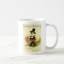 Tasse vintage de thanksgiving