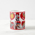 Tasse vintage mignonne de Valentines