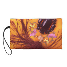 Tassels and Embroidery Wristlet Purse