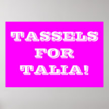 Tassels for Talia... Race for the Cure Team Print