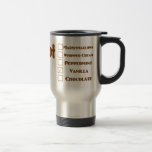 Tasses chaudes de cacao de vanille et tasses de vo