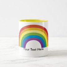 Tasses de fierté d'arc-en-ciel personnalisées par 