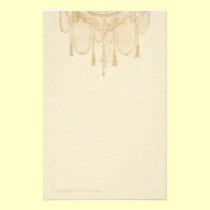 Tassles in Gold Stationery stationery