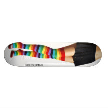 taste the rainbow custom skate board