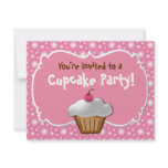 Tastey Frosted Cupcake Custom Invitations
