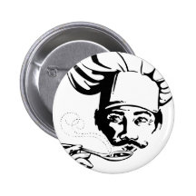 Tasty Chef Pinback Buttons
