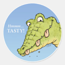 Tasty Crocodile Sticker