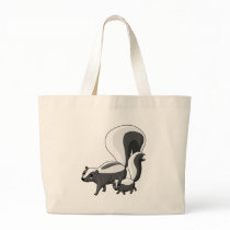 Tater and Tot the Skunks Canvas Bags