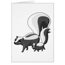 Tater and Tot the Skunks Greeting Cards