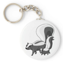Tater and Tot the Skunks Key Chain