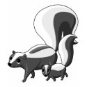 Tater and Tot the Skunks t-shirts