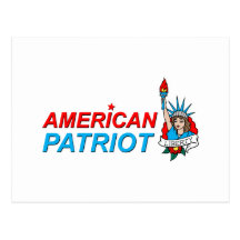 Tatouage américain de liberté de patriote carte postale