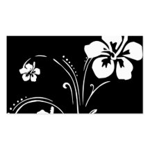 Tatouage de fleur carte de visite