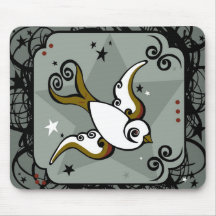 Tatouage Mousepad d'oiseau Tapis De Souris
