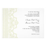 tatted lace wedding invitation