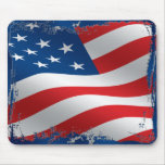 Tattered American Flag Mousepad