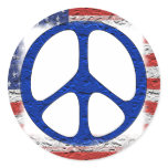 Tattered Peace Flag stickers